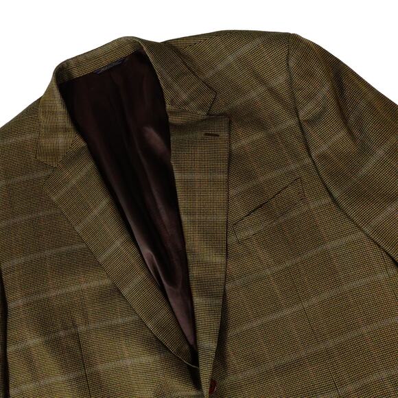 Trussini Blazer Boyds 100% Wool Line Square Size 58 L Long Taglia 70 Made Italy